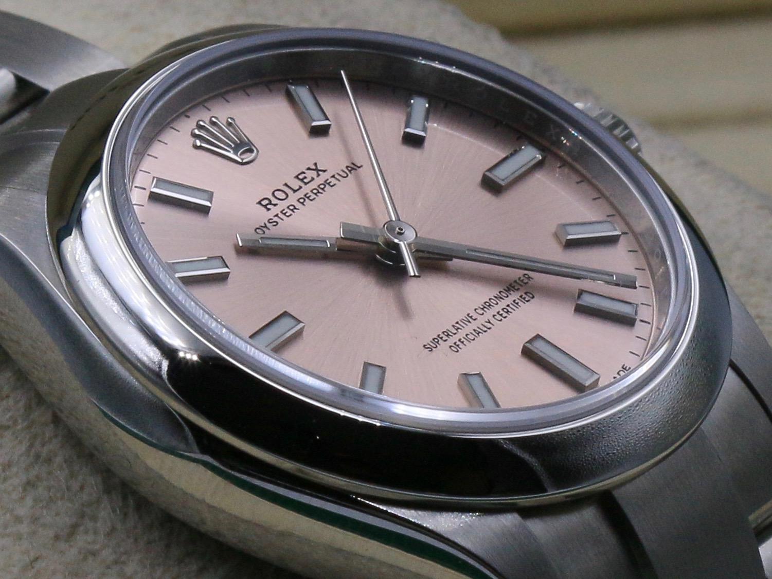 Rolex Oyster Perpetual Automatic Pink Watch 2