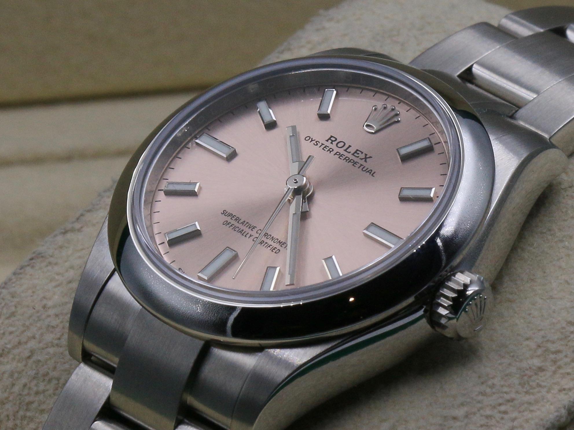 Rolex Oyster Perpetual Automatic Pink Watch 1