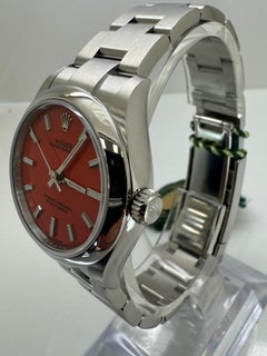 Rolex Oyster Perpetual 31mm Coral Red Dial 277200 – Brand New