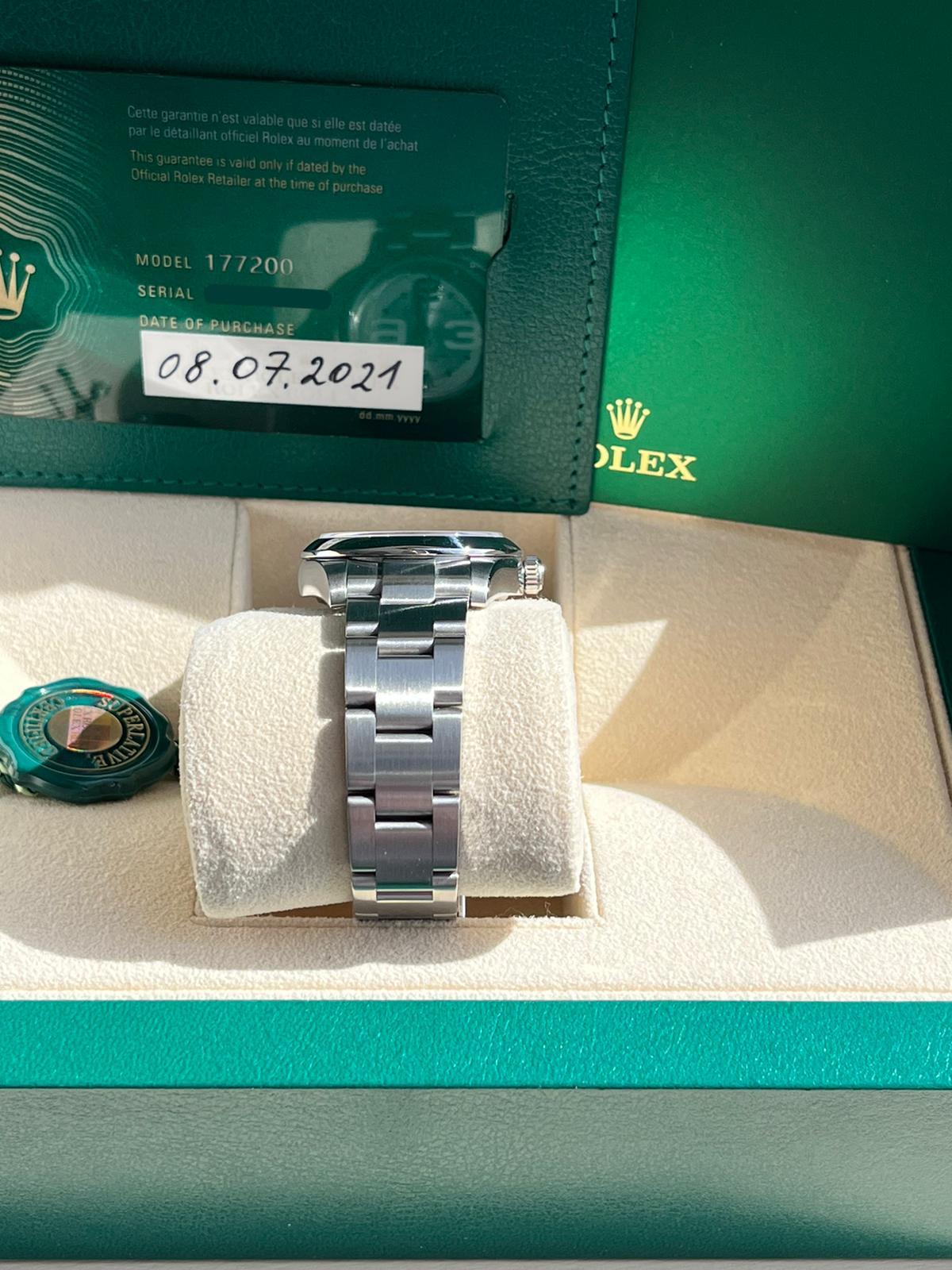 Rolex Oyster Perpetual 31mm Maxi Arabic Dial Automatic Montre pour femmes 177200 en vente 4
