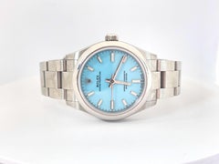 Rolex Oyster Perpetual 31mm avec cadran bleu turquoise 277200