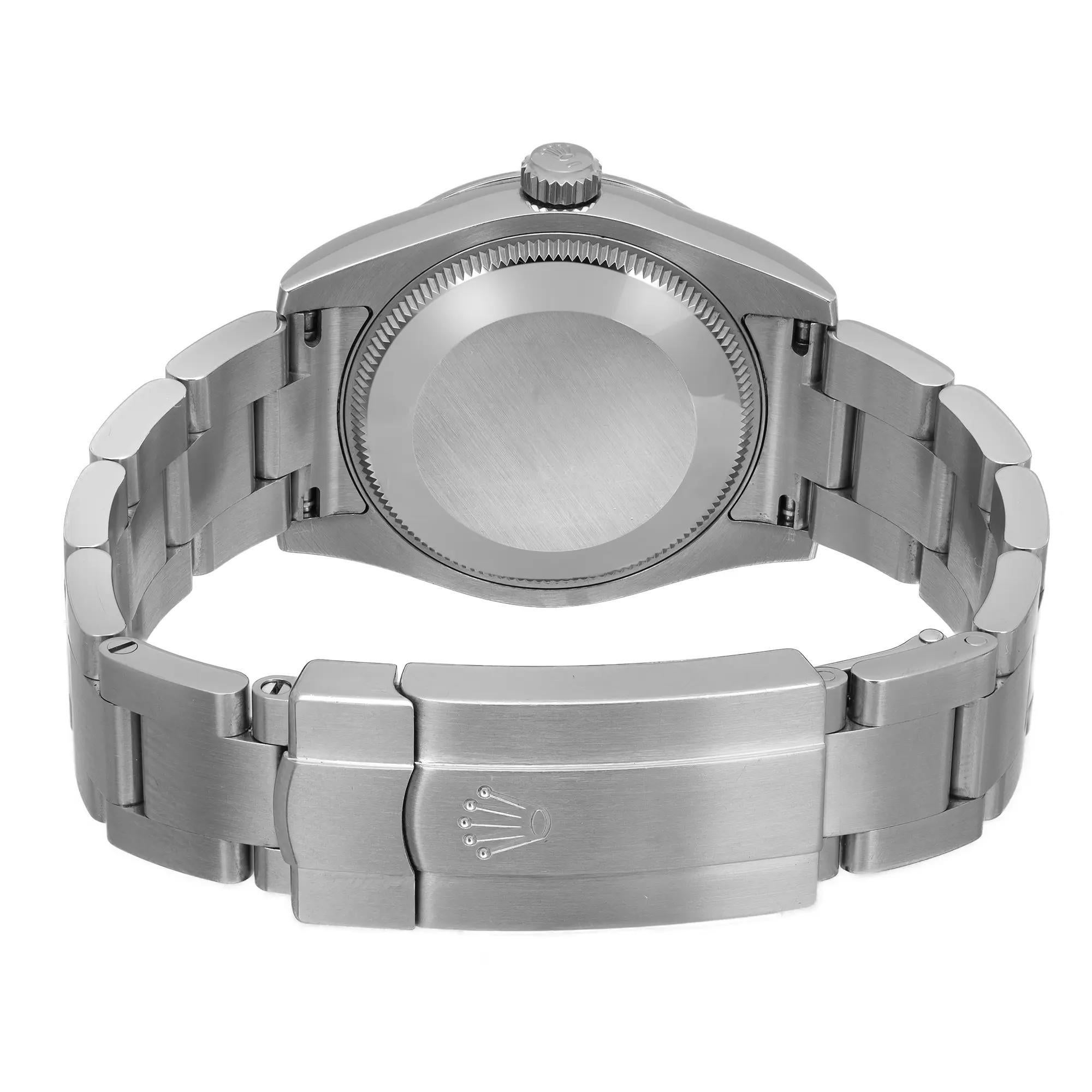 Rolex Oyster Perpetual 31MM or blanc acier cadran bleu 177200 en vente 1