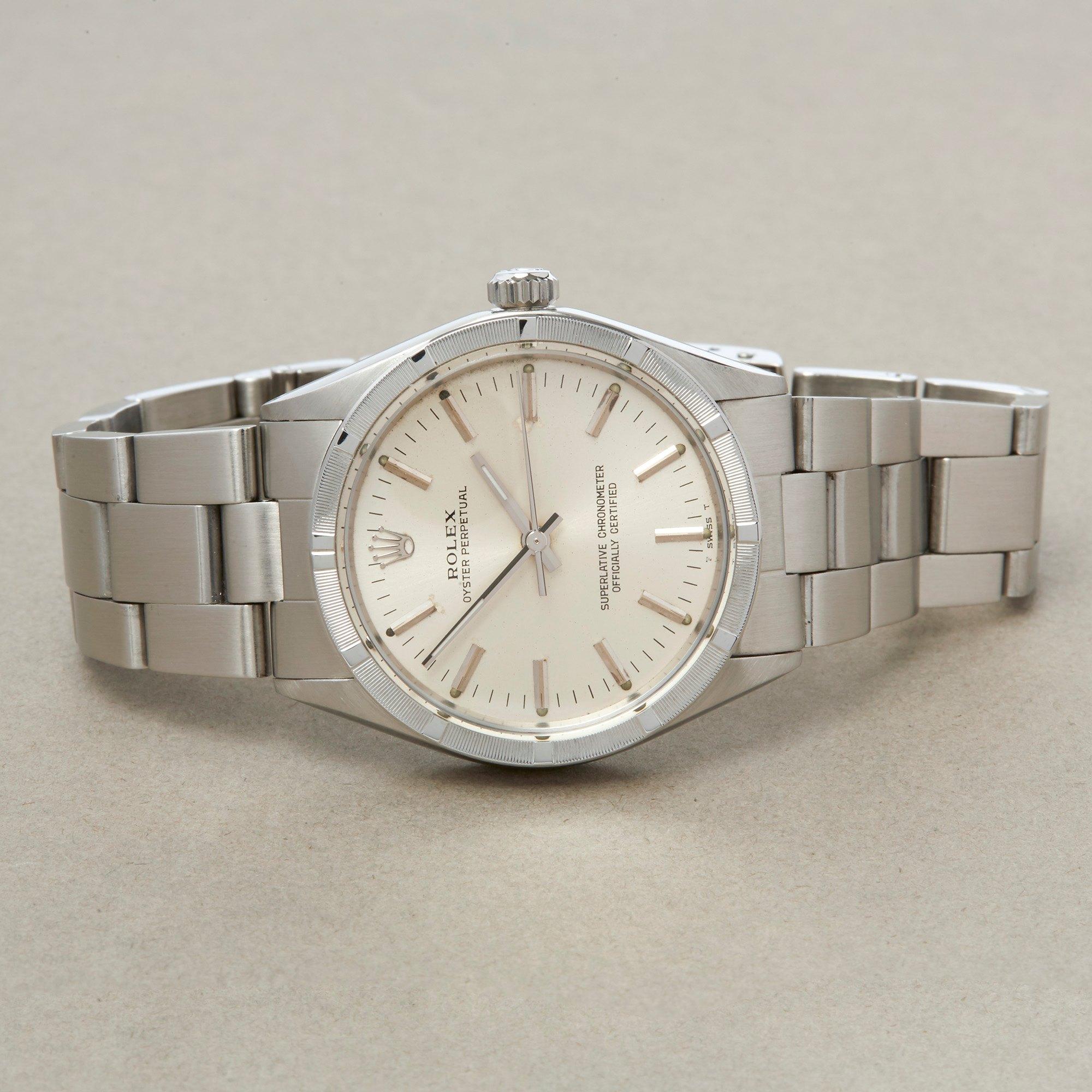 Rolex Oyster Perpetual 34 1007 Unisex Stainless Steel Watch In Excellent Condition In Bishops Stortford, Hertfordshire