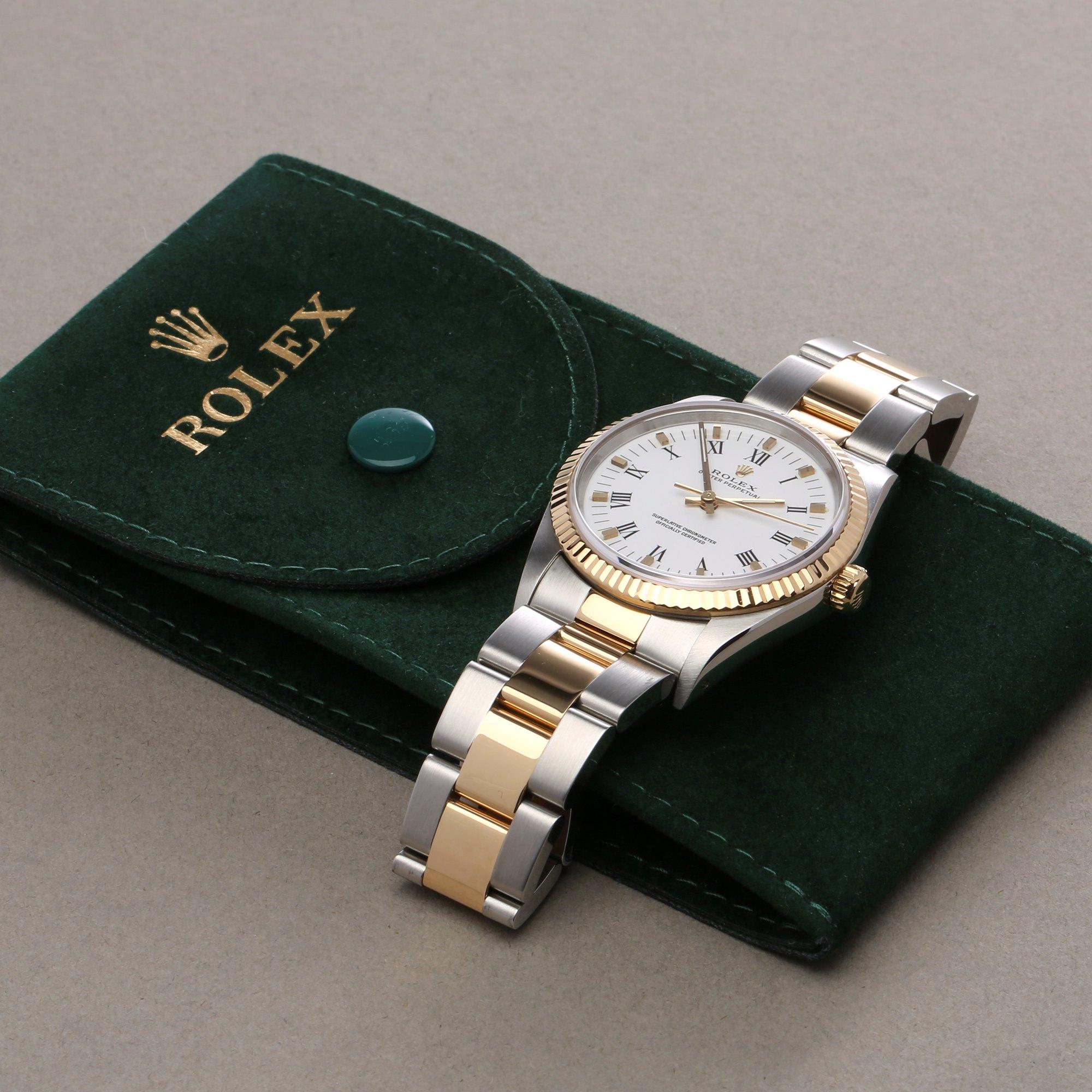 Rolex Oyster Perpetual 34 14233 Unisex Stainless Steel and Yellow Gold Watch 6