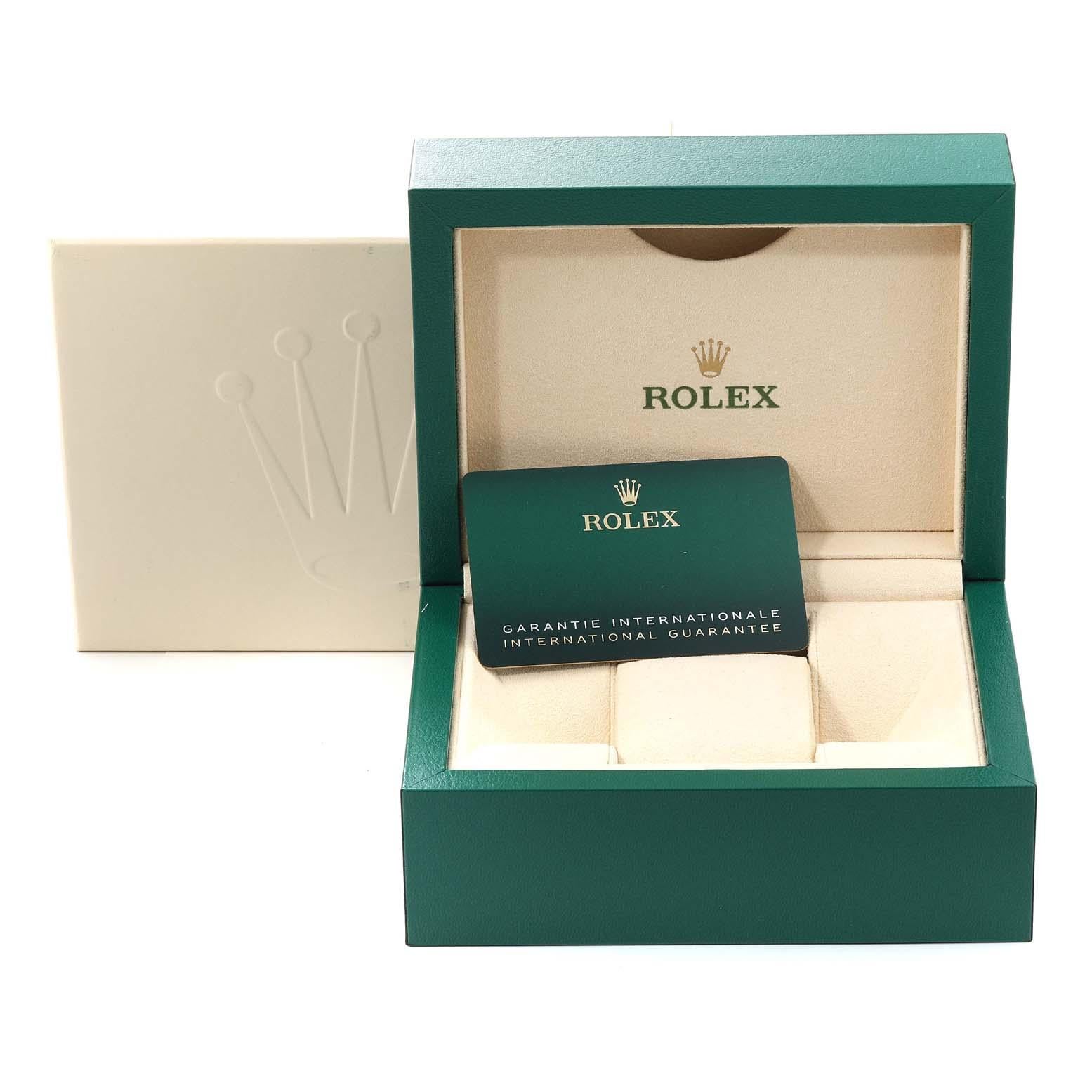 Rolex Oyster Perpetual 34mm Blue Dial Steel Mens Watch 124200 Box Card 7