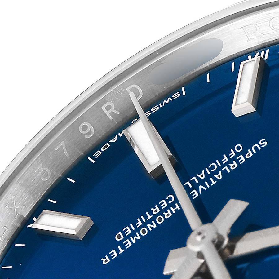 Rolex Oyster Perpetual Blue Dial Steel Mens Watch 124200 Unworn 2