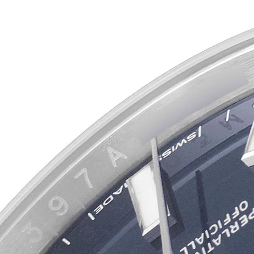 Rolex Oyster Perpetual Blue Dial Steel Mens Watch 124200 Unworn For Sale 2