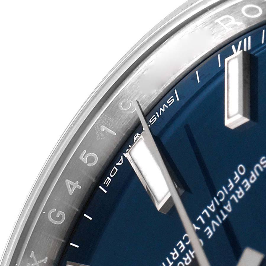 Rolex Oyster Perpetual Blue Dial Steel Mens Watch 124200 Unworn 1