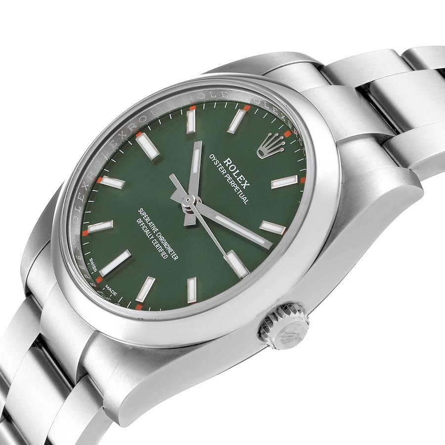 rolex oyster perpetual green dial