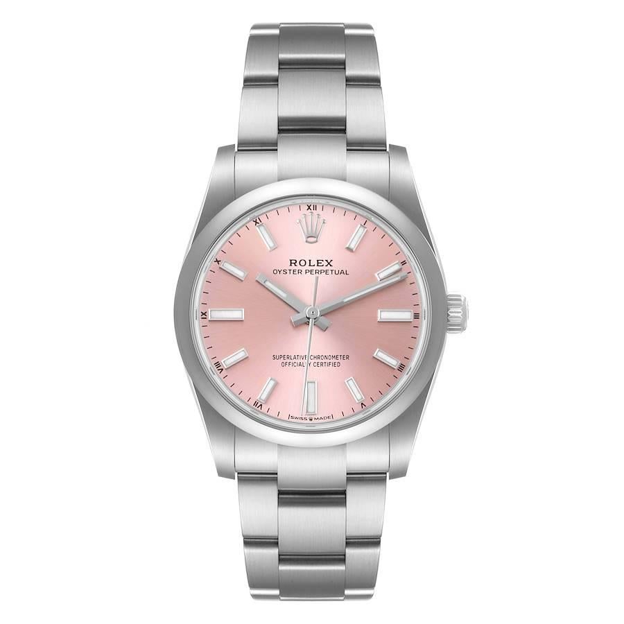 Rolex Oyster Perpetual 34mm Pink Dial 