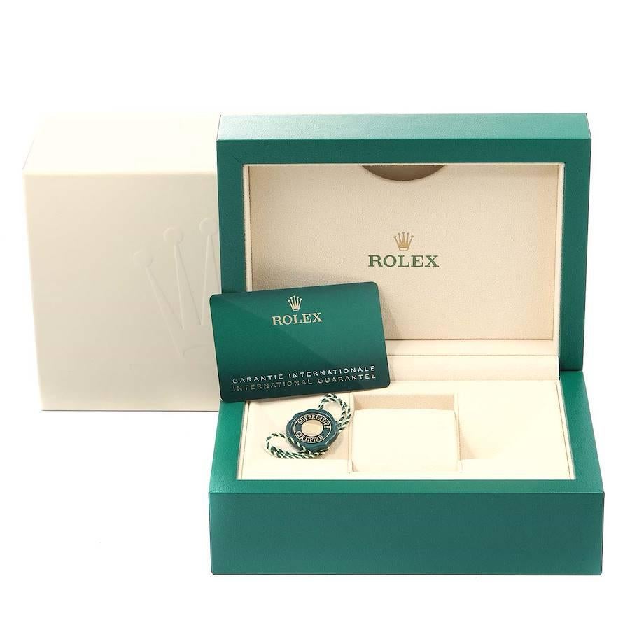Rolex Oyster Perpetual Silver Dial Steel Mens Watch 124200 Box Card For Sale 4