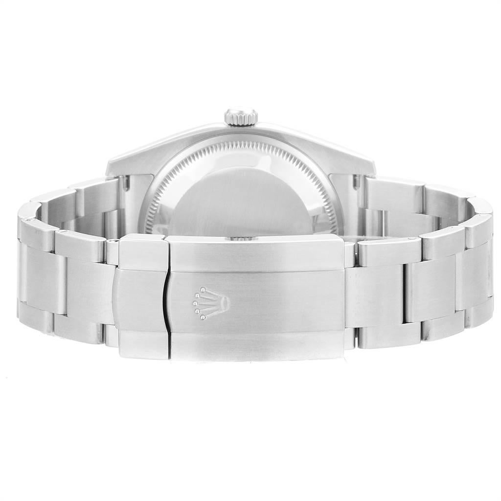Rolex Oyster Perpetual White Grape Dial Steel Watch 114200 Unworn 3