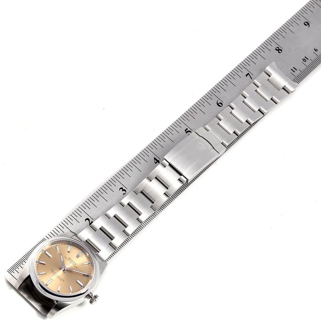 Rolex Oyster Perpetual White Grape Dial Steel Watch 114200 Unworn 4