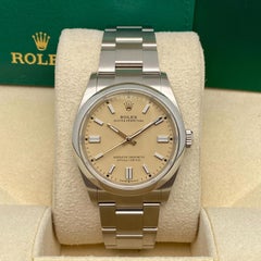 Rolex Oyster Perpetual 36 126000 Acciaio Quadrante Beige Orologio Automatico Scatola di Carta