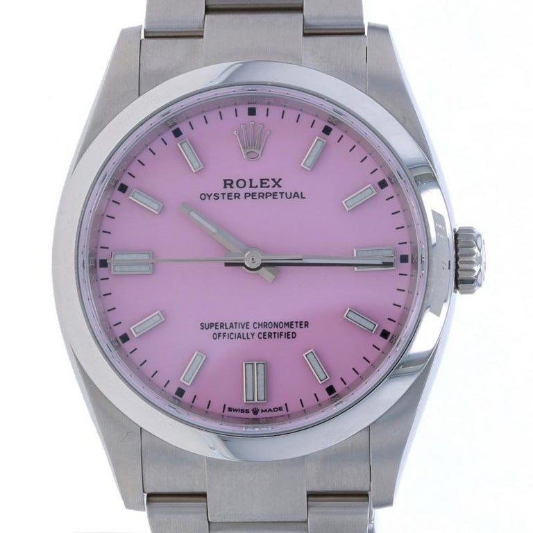 Rolex Oyster Perpetual Candy Pink For Sale on 1stDibs