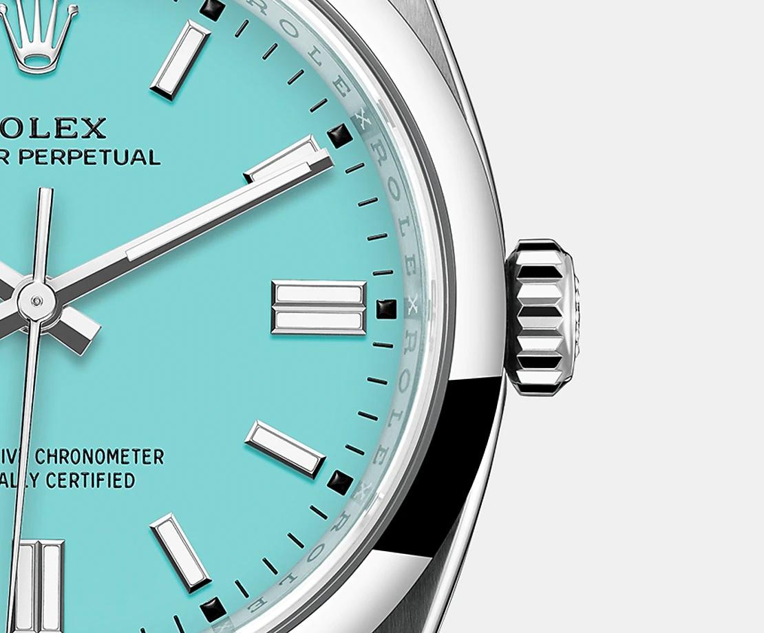 herrenuhr türkises zifferblatt