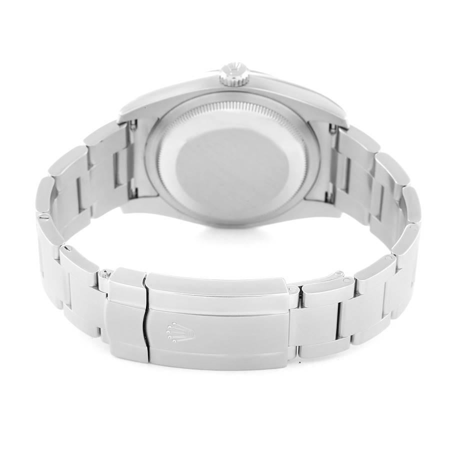 Rolex Oyster Perpetual 36 Pink Baton Black Dial Steel Watch 116000 3