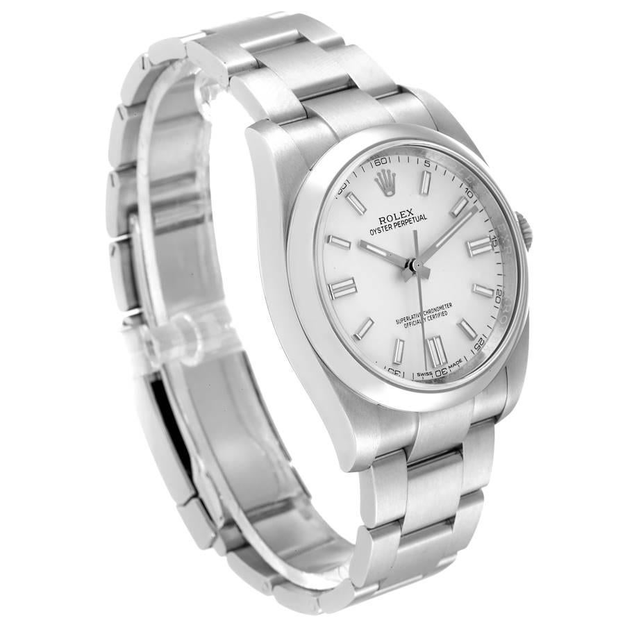 rolex silver watch