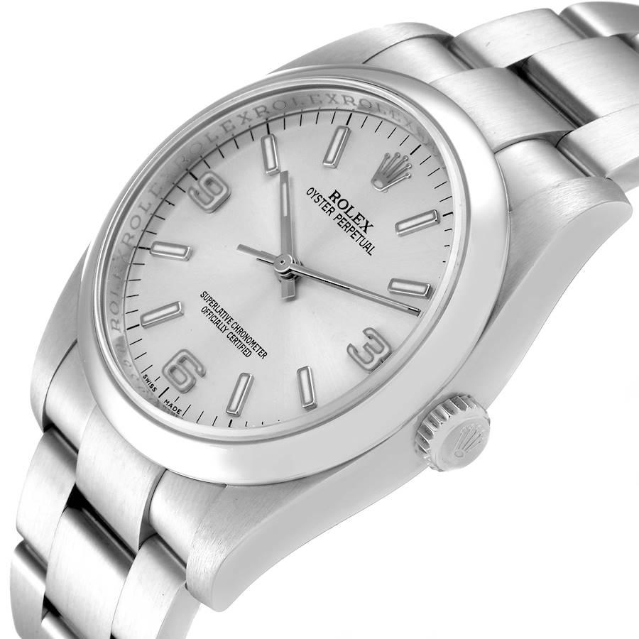 Rolex Oyster Perpetual 36 Silver Dial Steel Mens Watch 116000 For Sale 1