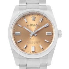 Rolex Oyster Perpetual 36 White Grape Dial Men's Watch 116000 Box Card