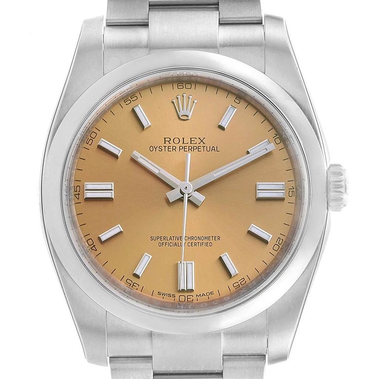 Rolex Oyster Perpetual 36 White Grape Dial Men's Watch 116000 Unworn For  Sale at 1stDibs