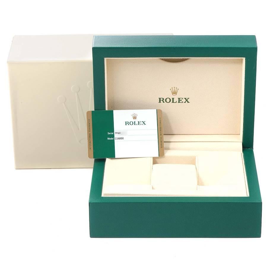 Rolex Oyster Perpetual 36 White Grape Dial Steel Mens Watch 116000 Box Card 5