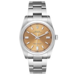 Rolex Oyster Perpetual 36 White Grape Dial Steel Mens Watch 116000 Box Card