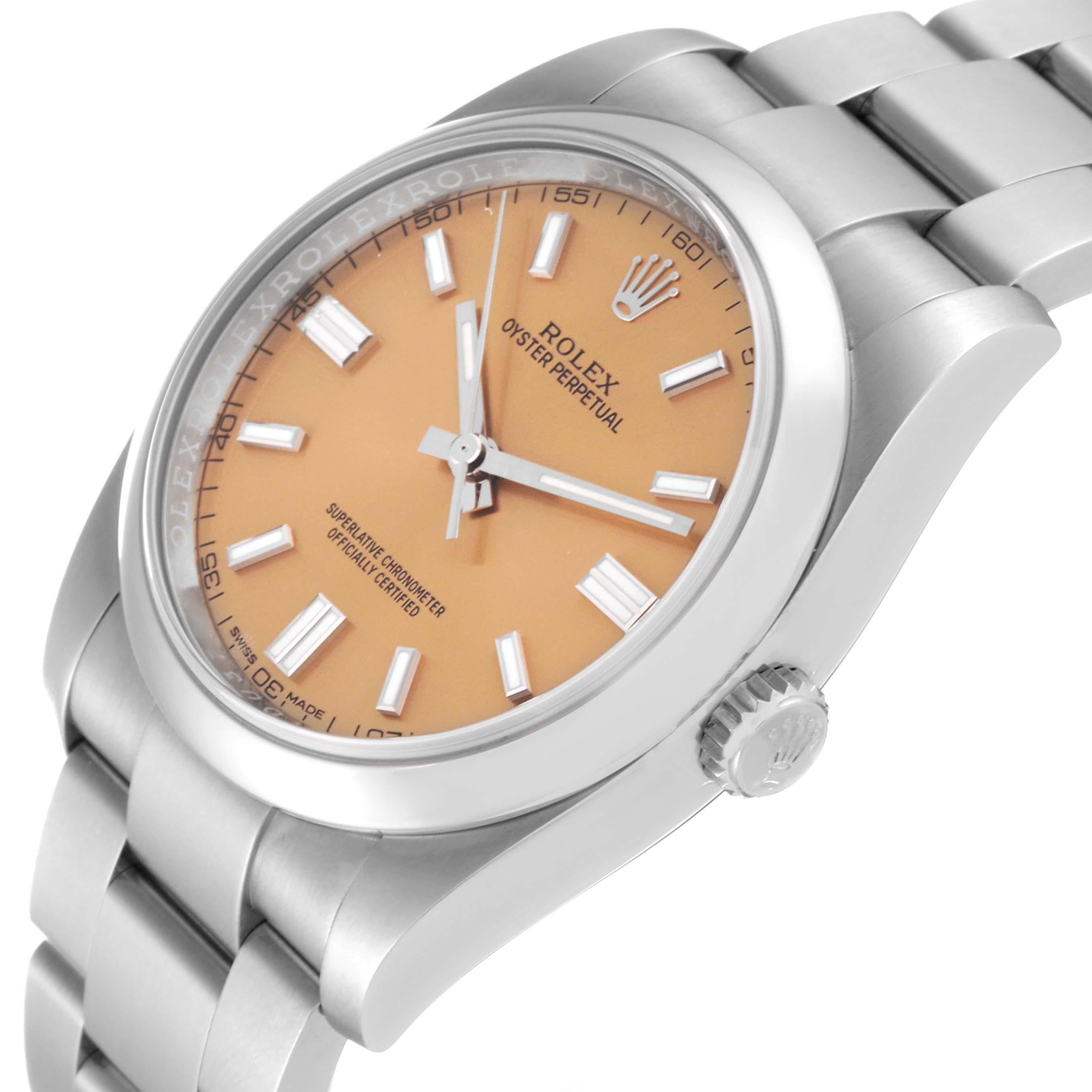 Rolex Oyster Perpetual 36 White Grape Dial Steel Mens Watch 116000 Box Card For Sale 1
