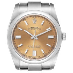 Rolex Oyster Perpetual 36 White Grape Dial Steel Mens Watch 116000 Box Card