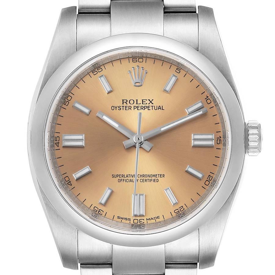 Rolex Oyster Perpetual 36 White Grape Dial Steel Mens Watch 116000