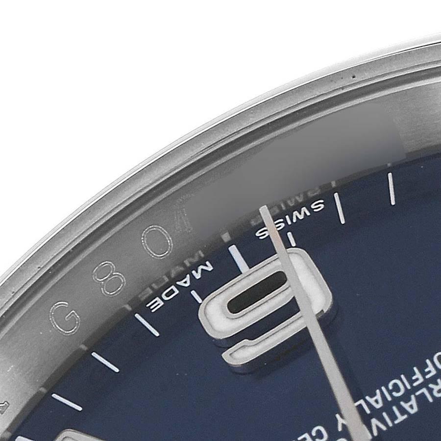Rolex Oyster Perpetual Blue Dial Steel Mens Watch 116000 For Sale 2