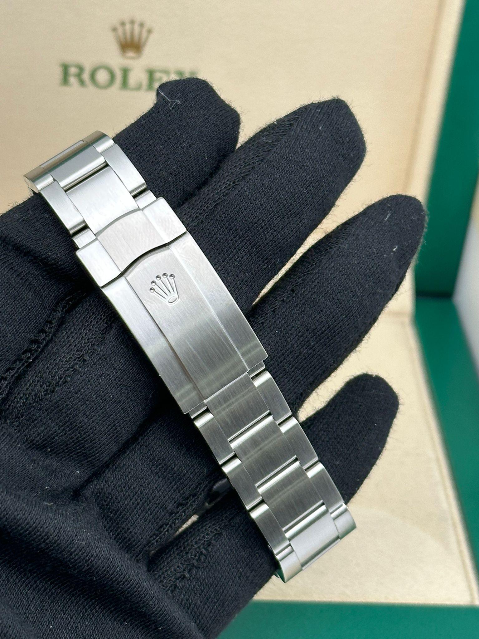 Rolex Oyster Perpetual 36 mm avec cadran Tiffany turquoise personnalisé 116000 en vente 7