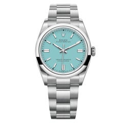NEW Rolex Oyster Perpetual 36mm Custom Turquoise Dial Watch 126000