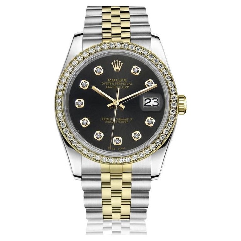 Rolex Oyster Perpetual Datejust Chocolate Diamond Dial and Diamond Bezel  Watch