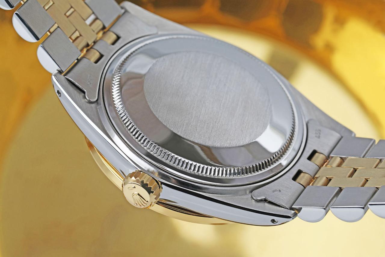 Reloj Rolex Oyster Perpetual 36mm Datejust Esfera Color Gris Oscuro con Acento Diamante Jubilee 16013
