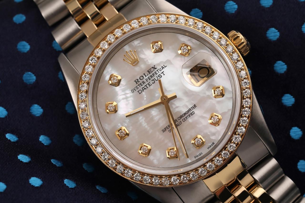 rolex oyster perpetual diamond bezel