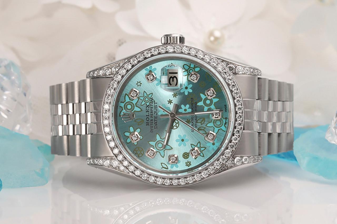 rolex oyster perpetual ice blue