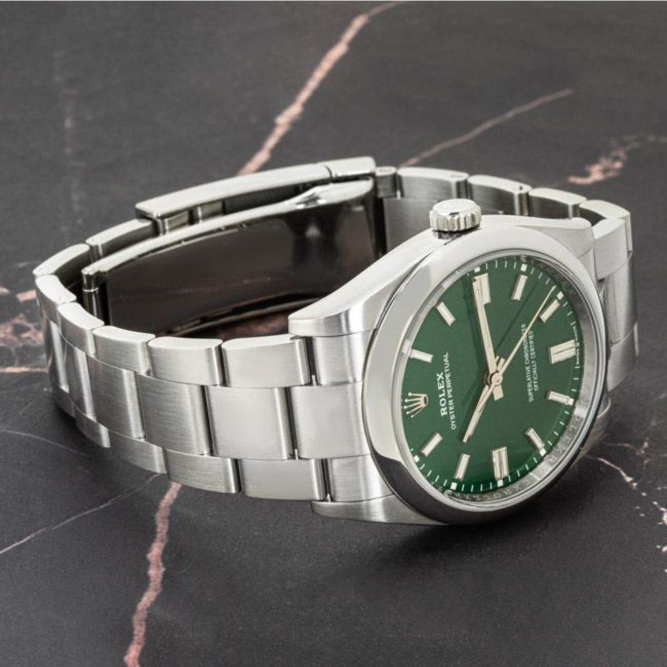 Rolex Oyster Perpetual 36mm Green Dial 126000 5