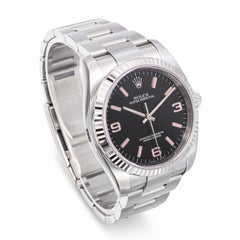 Montre pour homme Rolex Oyster Perpetual 36 mm avec cadran rose à index, réf. 116034
