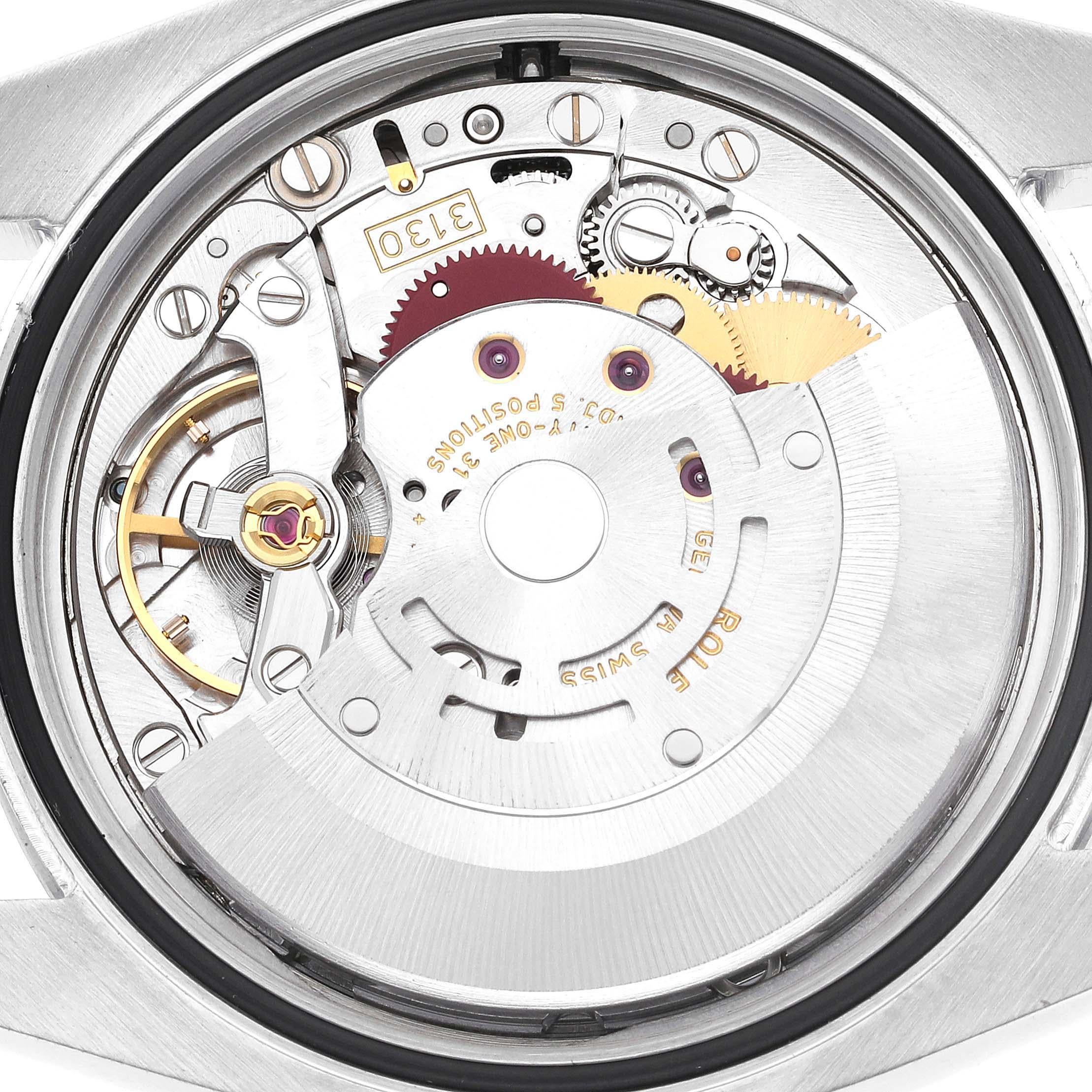 Rolex Oyster Perpetual 36mm avec cadran concentrique argenté pour hommes 116000 5