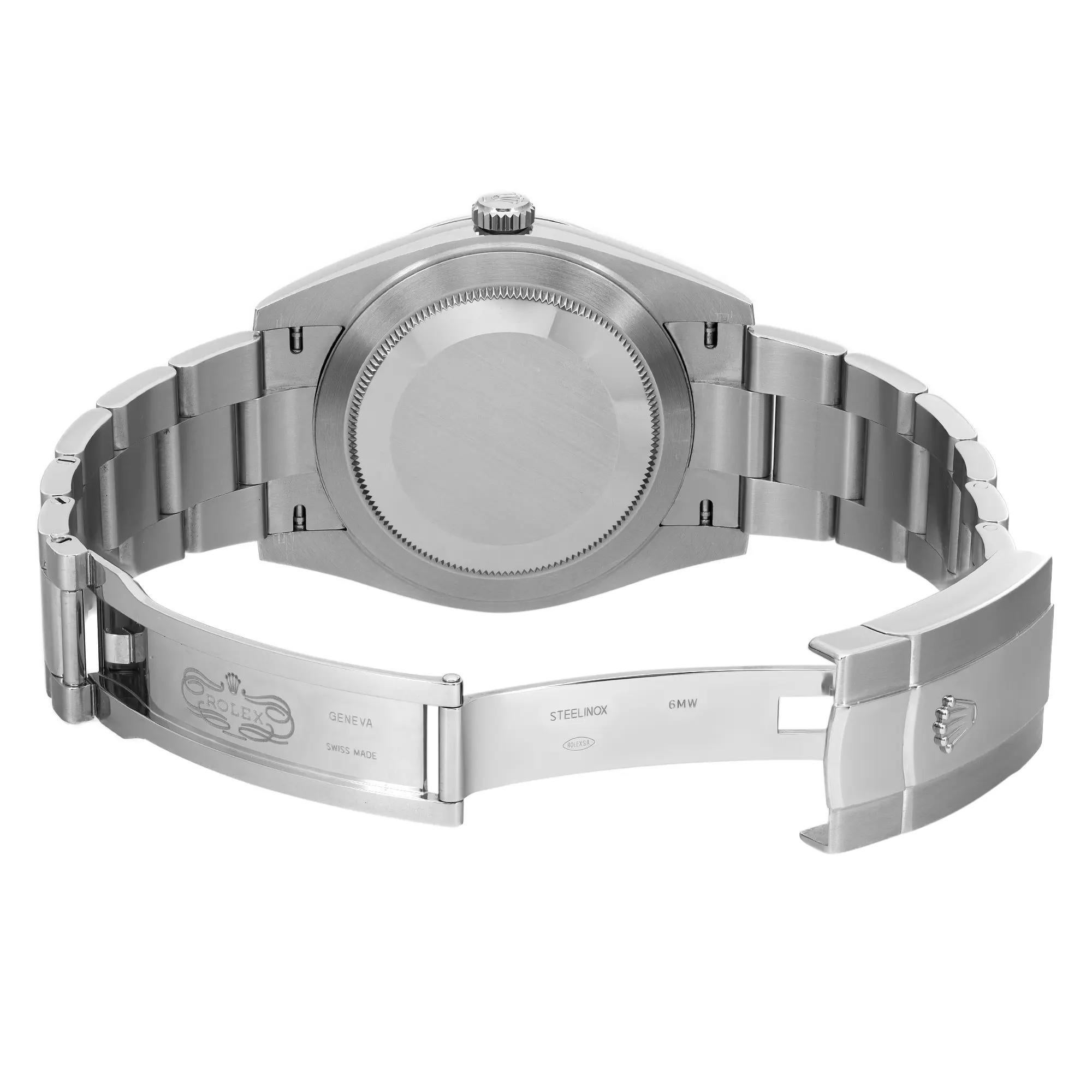 Rolex Oyster Perpetual 36mm Steel Black Concentric Dial Automatic Watch 116000 en vente 2