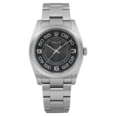 Reloj Rolex Oyster Perpetual 36mm Acero Esfera Concéntrica Negra Automático 116000
