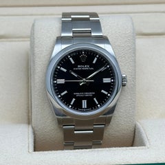 Rolex Oyster Perpetual 36mm Steel Black Dial Automatic Men Watch 126000