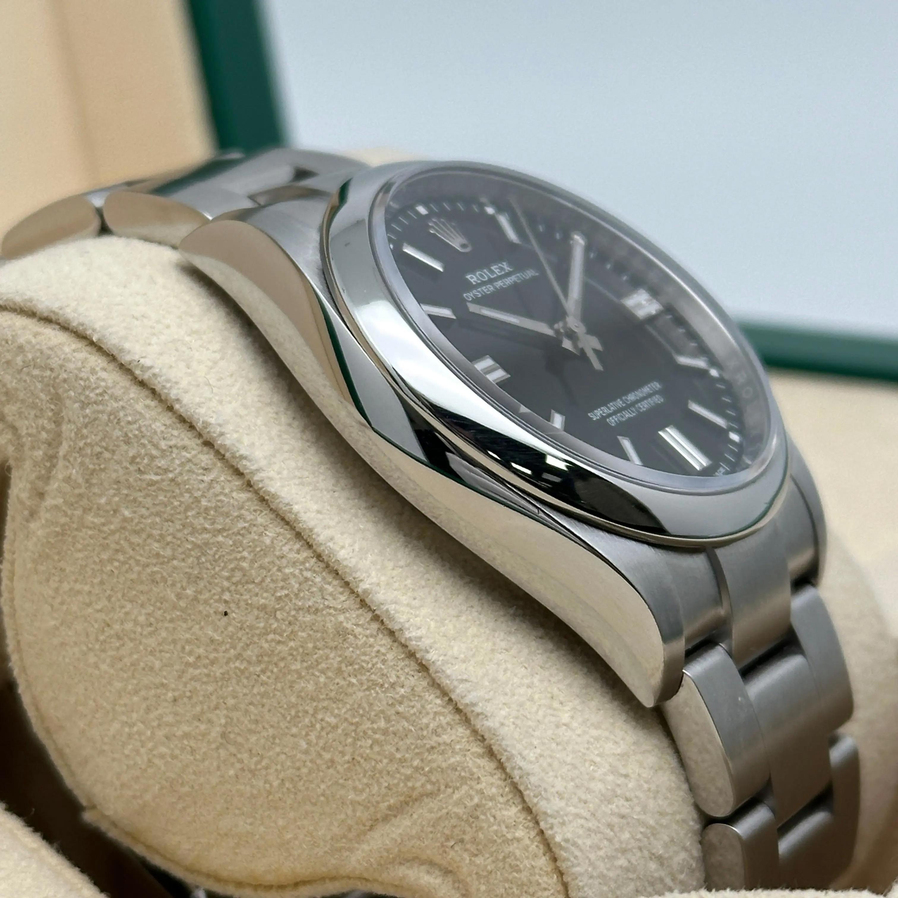 Rolex Oyster Perpetual 36mm Steel Black Dial Automatic Men Watch 126000 For Sale 2