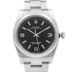 Rolex Oyster Perpetual Steel Black Dial Automatic Unisex 2010 Watch 116000