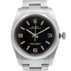 Rolex Oyster Perpetual Steel Black Dial Automatic Unisex Watch 116000