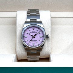 Rolex Oyster Perpetual 36mm Steel Candy Pink Dial Automatic Watch 126000 Unworn