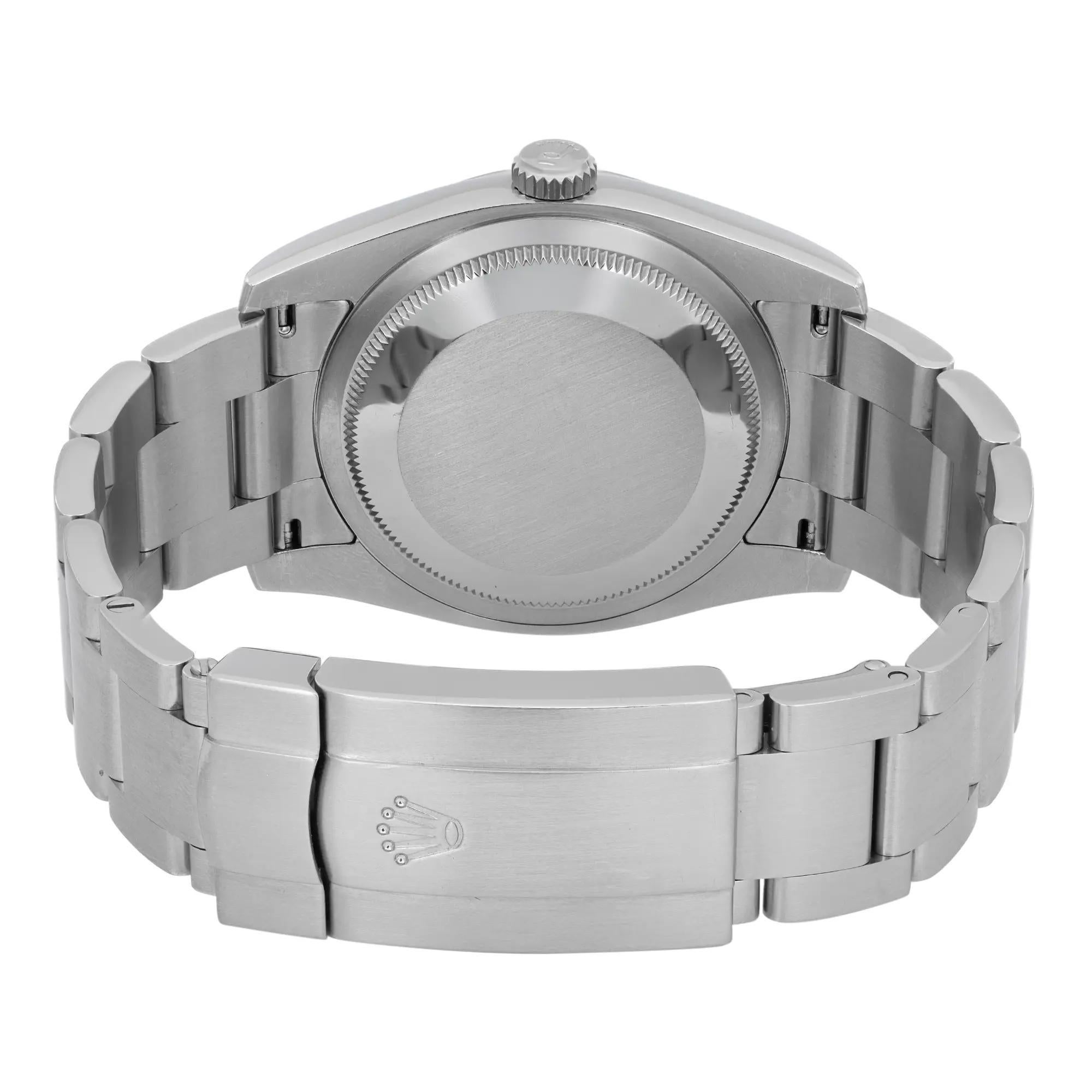Rolex Oyster Perpetual 36mm Steel Concentric Silver Dial Mens Watch 116000 For Sale 2
