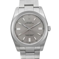 Rolex Oyster Perpetual 36mm Steel Gray Dial Automatic Men Watch 116000 Unworn