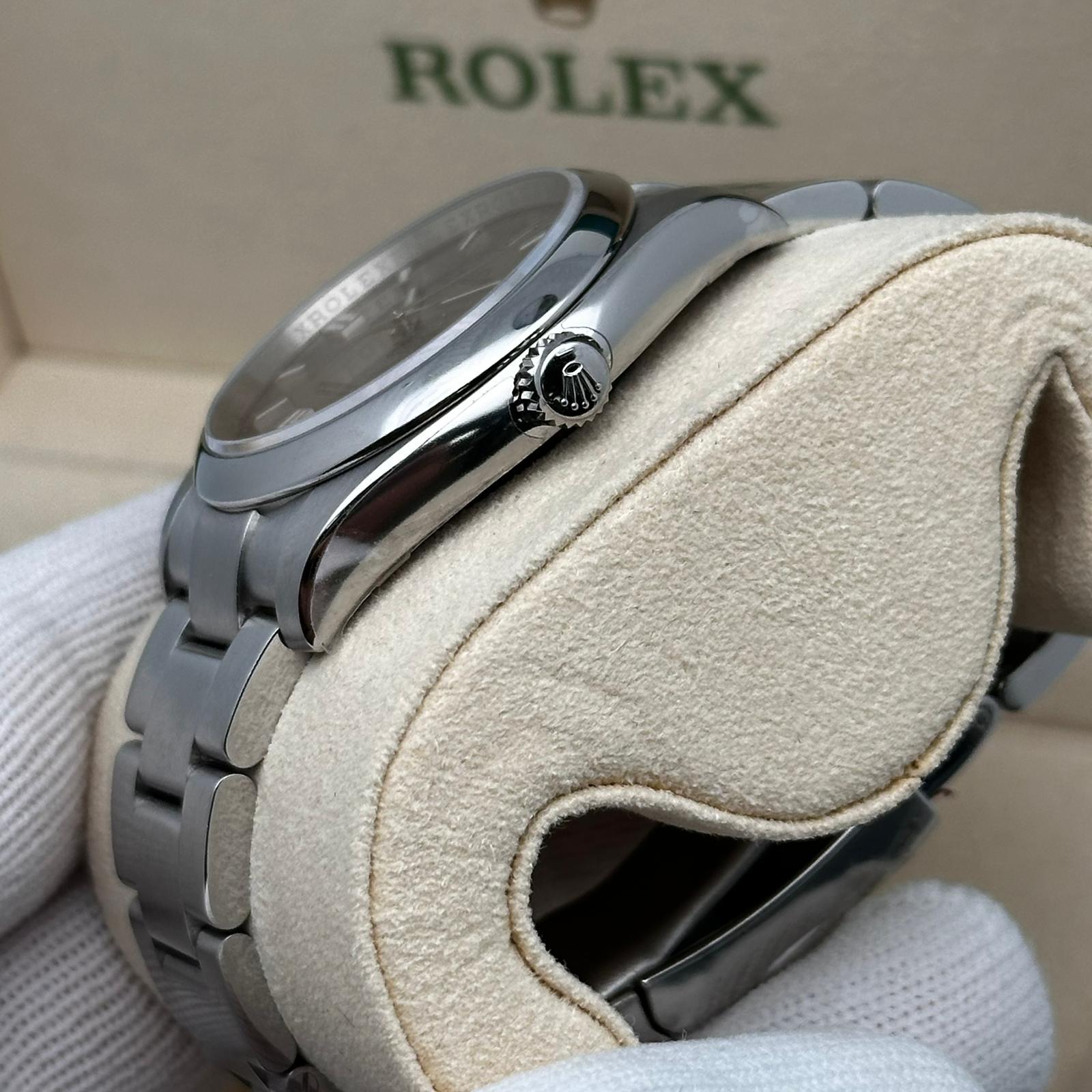 Rolex Oyster Perpetual 36mm Steel Gray Dial Automatic Men Watch 116000 Unworn 1